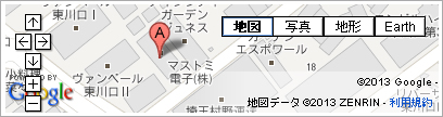 マストミ電子株式会社　地図